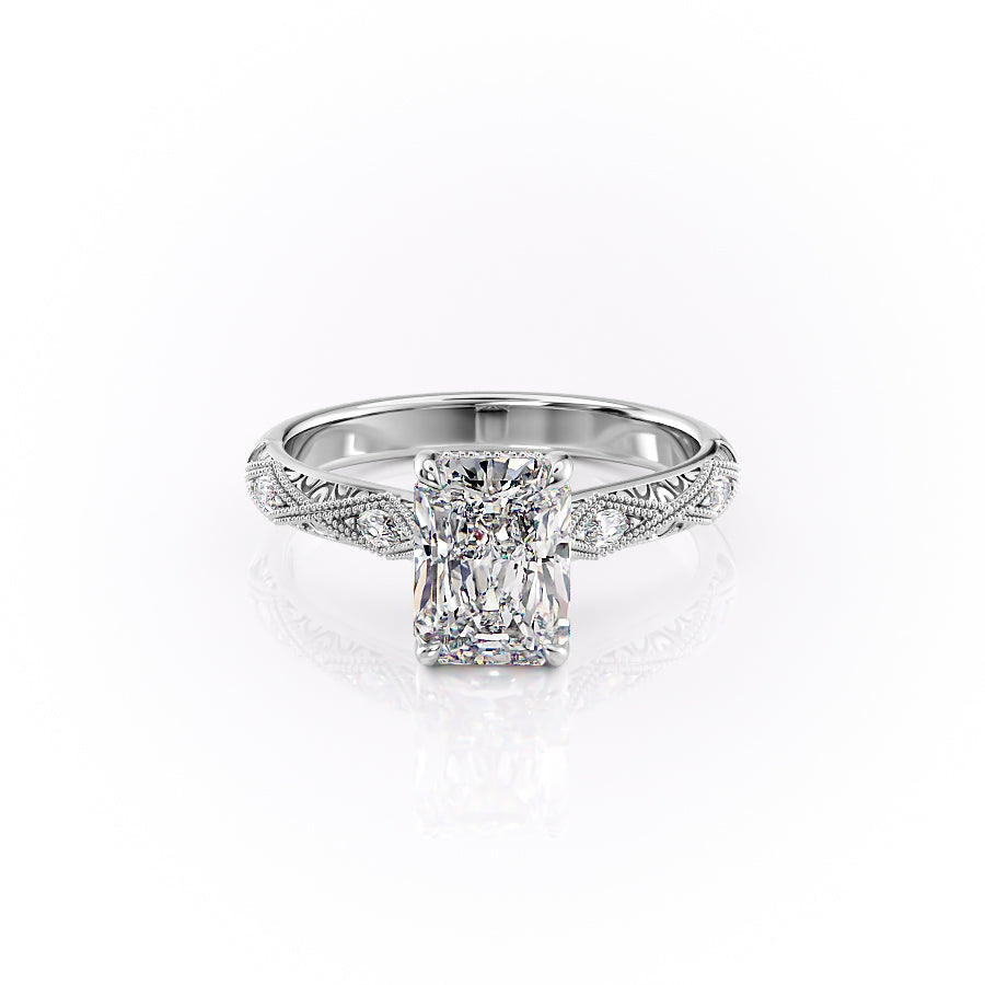 The Claudia Set With A Radiant Moissanite