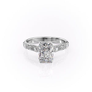 The Claudia Set With A 5 Carat Radiant Moissanite