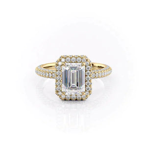 The Kylie Set With A 1.5 Carat Emerald Lab Diamond