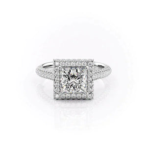 The Kylie Set With A 3 Carat Princess Moissanite