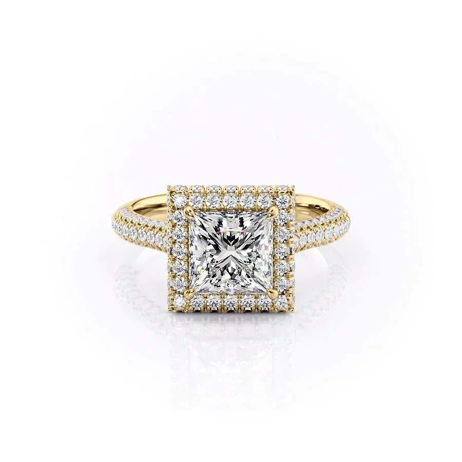 The Kylie Set With A 1.5 Carat Princess Moissanite