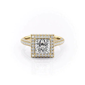 The Kylie Set With A 2 Carat Princess Moissanite