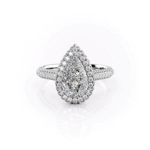 The Kylie Set With A 1 Carat Pear Lab Diamond