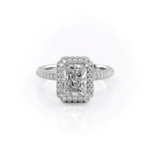 The Kylie Set With A 1 Carat Radiant Moissanite