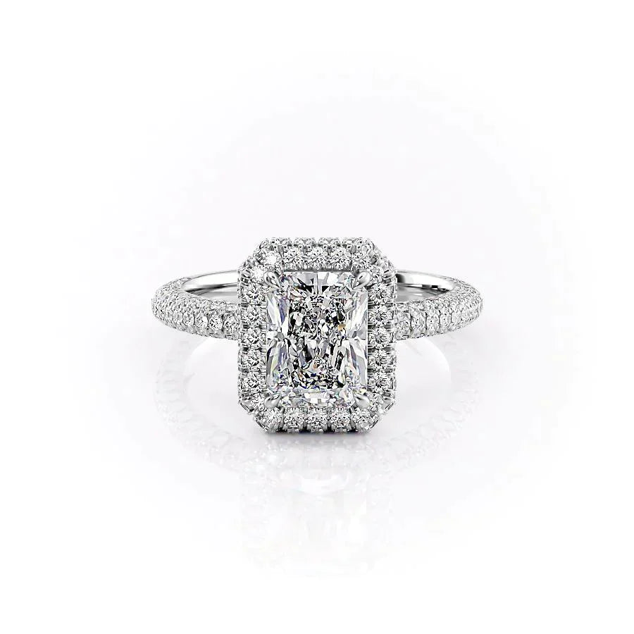 The Kylie Set With A 1 Carat Radiant Moissanite