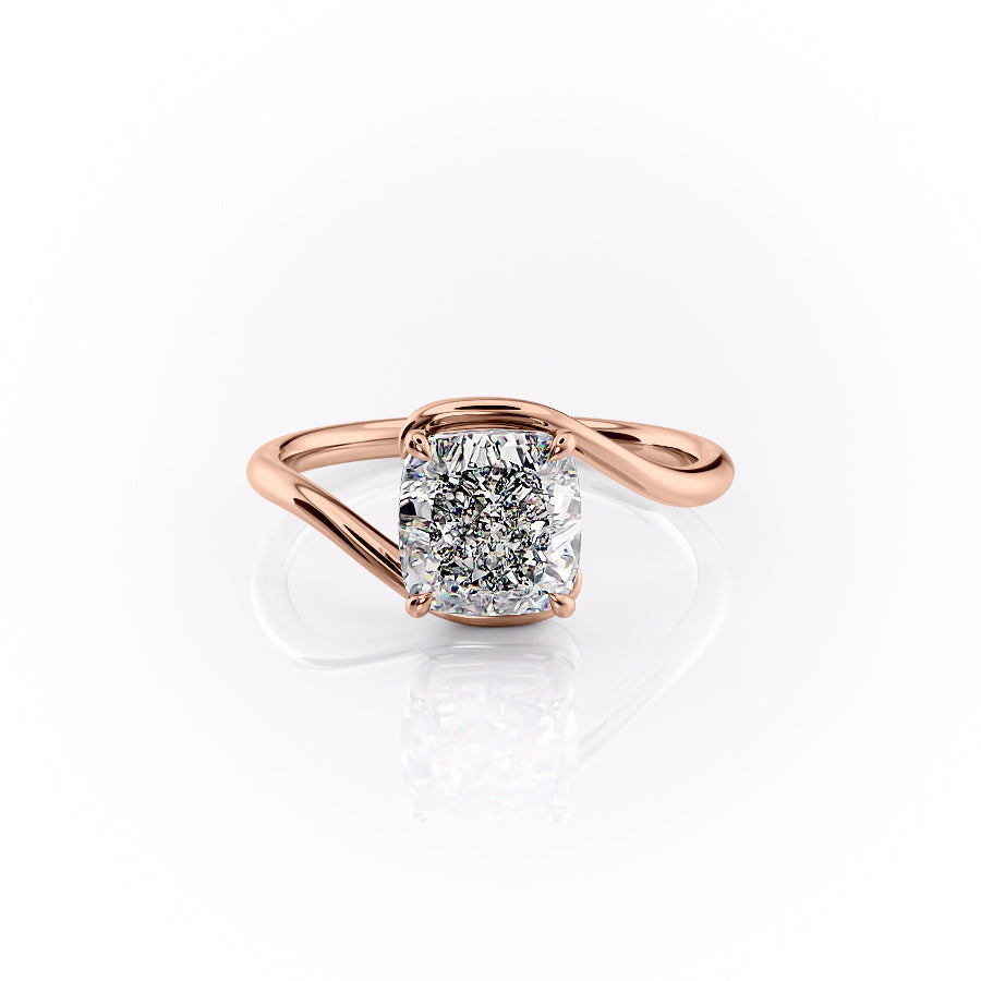 The Skyler Set With A 1 Carat Cushion Lab Diamond