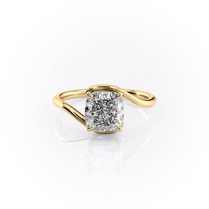 The Skyler Set With A 2.5 Carat Cushion Lab Diamond