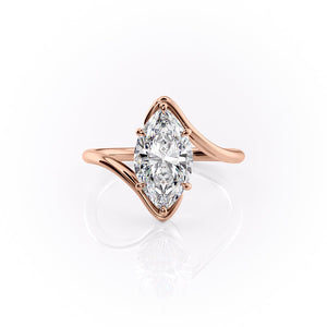 The Skyler Set With A 2 Carat Marquise Lab Diamond