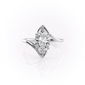 The Skyler Set With A 4.5 Carat Marquise Moissanite