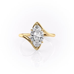 The Skyler Set With A 1 Carat Marquise Lab Diamond