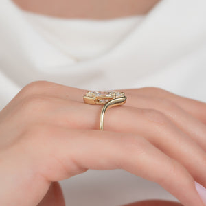 The Skyler Set With A Marquise Moissanite