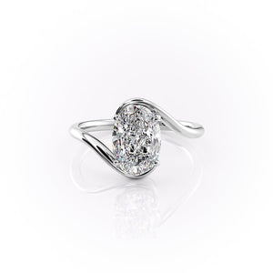 The Skyler Set With A 2 Carat Oval Lab Diamond
