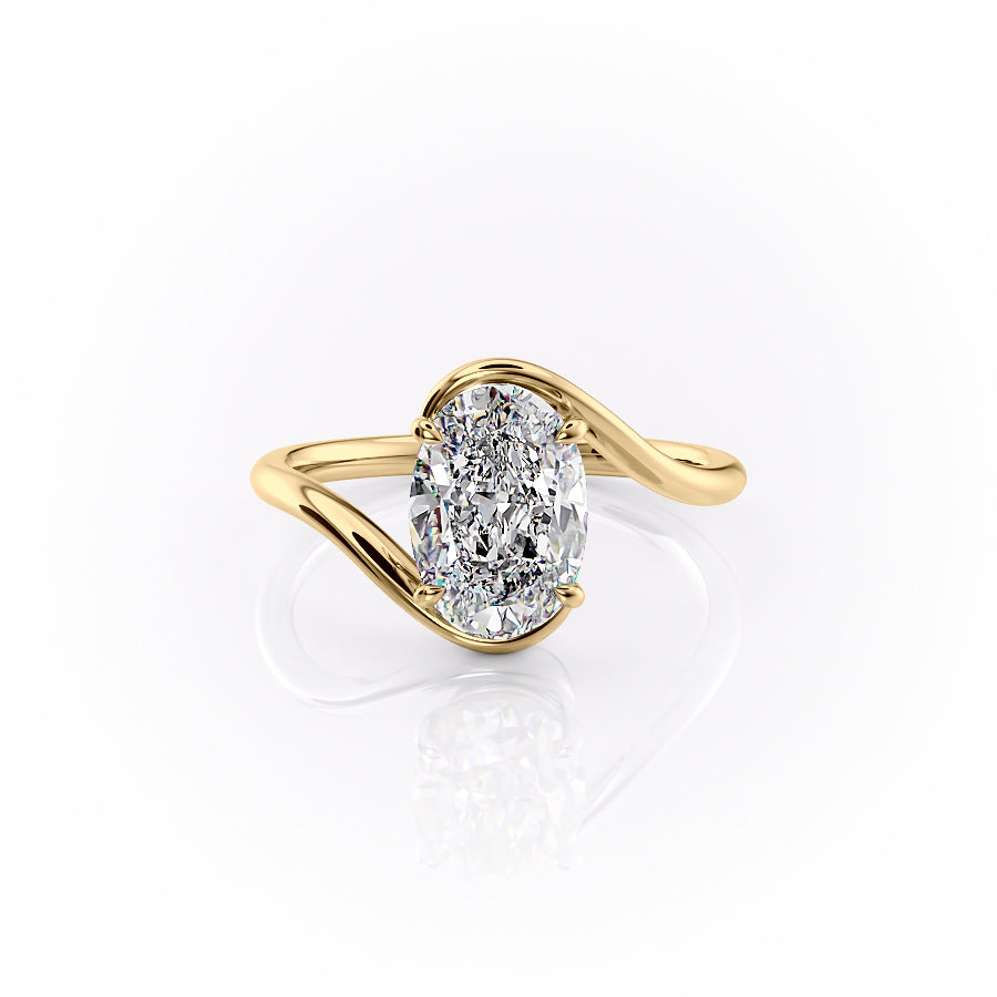 The Skyler Set With A 3 Carat Oval Lab Diamond