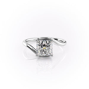 The Skyler Set With A 1.5 Carat Princess Moissanite