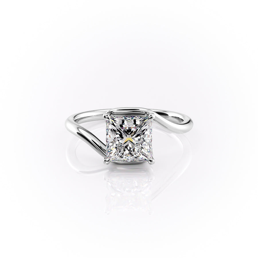 The Skyler Set With A 1.5 Carat Princess Lab Diamond
