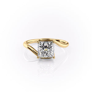 The Skyler Set With A 1.5 Carat Princess Moissanite