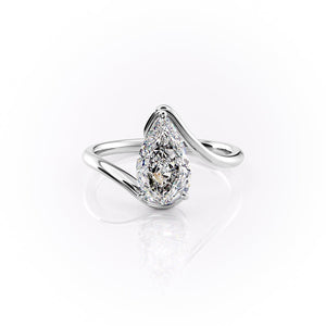 The Skyler Set With A 3.5 Carat Pear Moissanite