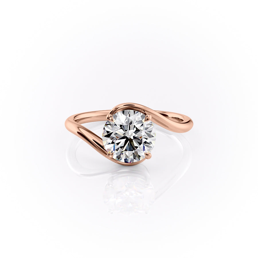 The Skyler Set With A 2.5 Carat Round Moissanite