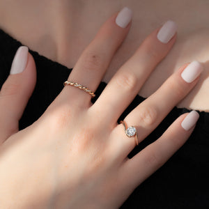 The Skyler Set With A 3 Carat Round Lab Diamond