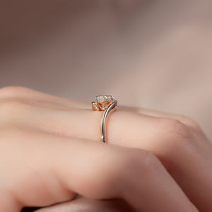 The Skyler Set With A 3 Carat Round Lab Diamond