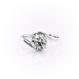The Skyler Set With A 1.5 Carat Round Moissanite