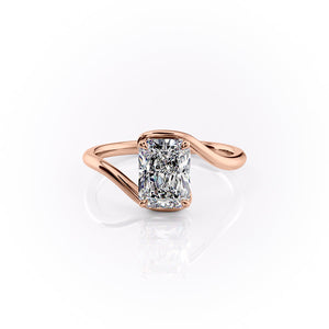 The Skyler Set With A 2 Carat Radiant Lab Diamond