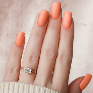 The Twig Set With A 1.5 Carat Cushion Lab Diamond