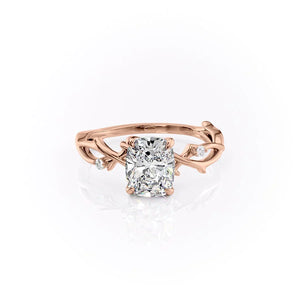 The Twig Set With A 1.5 Carat Elongated Cushion Moissanite