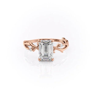 The Twig Set With A 1 Carat Emerald Lab Diamond