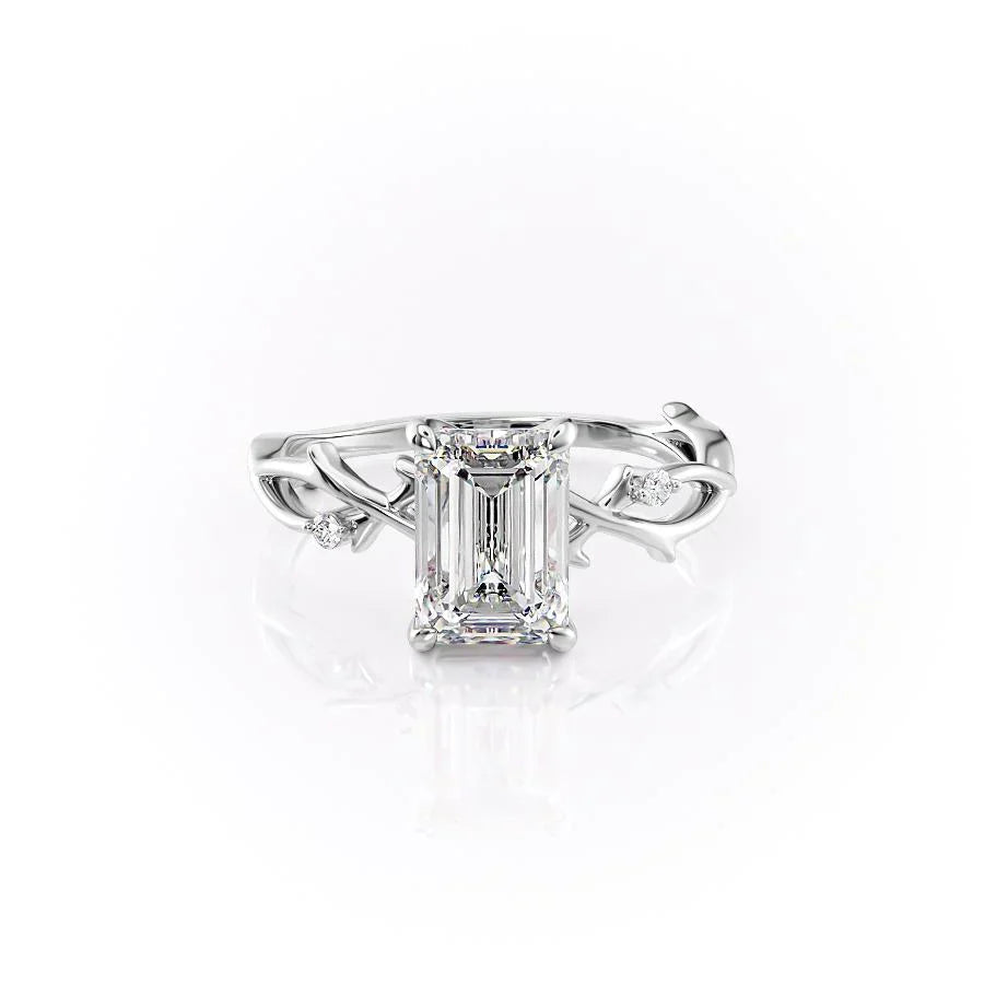 The Twig Set With A 2 Carat Emerald Lab Diamond