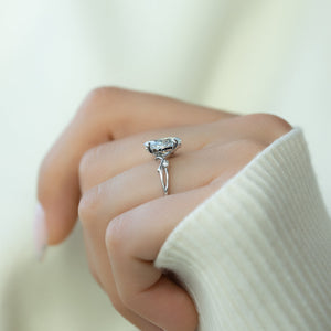 The Twig Set With A 1.5 Carat Marquise Lab Diamond