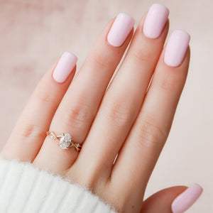 The Twig Set With A 2 Carat Oval Lab Diamond