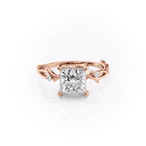The Twig Set With A 4.5 Carat Princess Moissanite