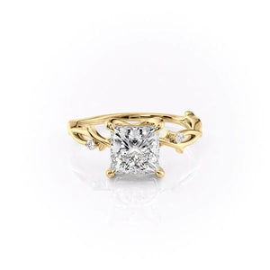 The Twig Set With A 1 Carat Princess Lab Diamond