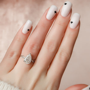 The Twig Set With A Pear Moissanite