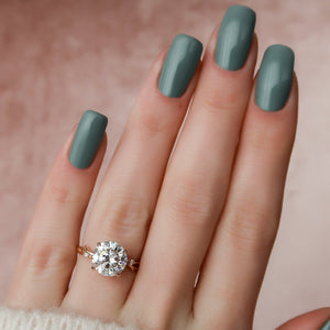 The Twig Set With A 2 Carat Round Lab Diamond