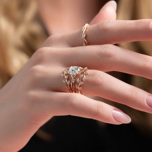 The Twig Set With A 2 Carat Round Lab Diamond