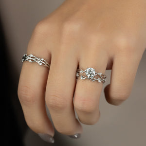 The Twig Set With A 3 Carat Round Lab Diamond