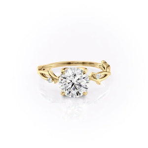 The Twig Set With A 2 Carat Round Lab Diamond