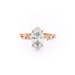 The Twig Set With A 1 Carat Marquise Lab Diamond