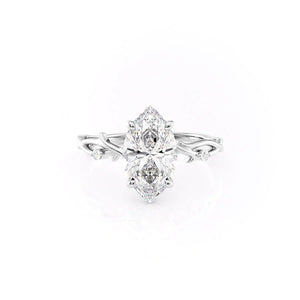 The Twig Set With A 3 Carat Marquise Lab Diamond