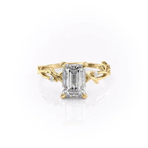 The Textured Twig Set With A 1 Carat Emerald Lab Diamond