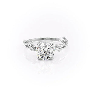 The Textured Twig Set With A 2 Carat Round Lab Diamond