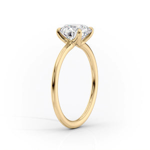 The Ashley Set With A 2.5 Carat Round Lab Diamond
