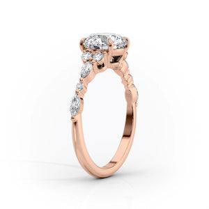 The Kristen Set With A 1 Carat Round Lab Diamond