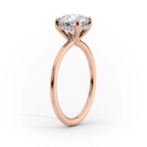 The Sarah Set With A 2.5 Carat Marquise Lab Diamond