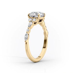 The Kristen Set With A 1.5 Carat Radiant Lab Diamond