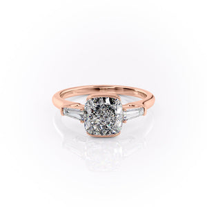 The Parker Set With A 1 Carat Cushion Lab Diamond