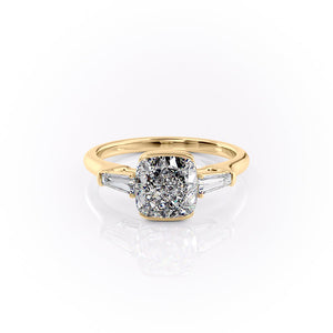 The Parker Set With A 1 Carat Cushion Lab Diamond