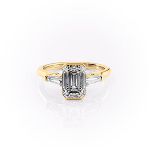 The Parker Set With A 1 Carat Emerald Lab Diamond